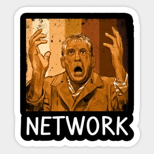 Diana Christensen Chic NETWORKs Movie T-Shirts, Fashion with a Dash of Ambitious Irony Sticker